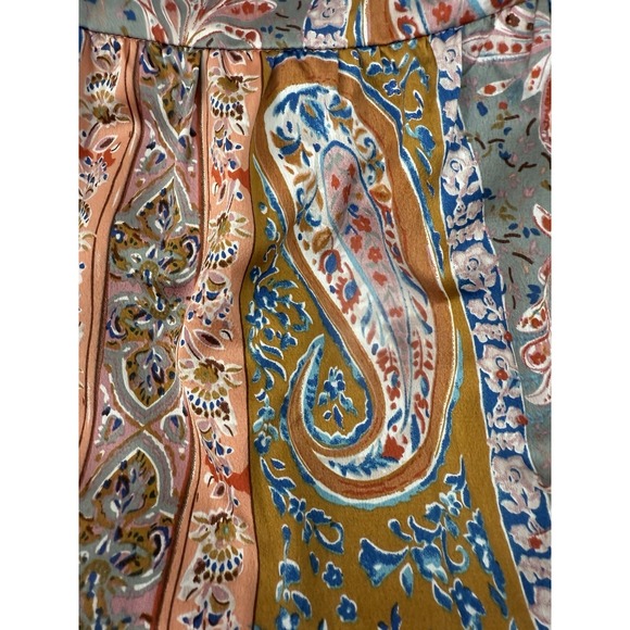 PINCH Floral Paisley Ruffle Neck Tiered Midi Dress Womens Size L - Picture 10 of 10